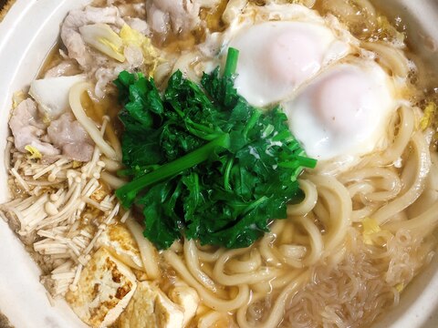 お休みのランチに♪すき焼き風うどん